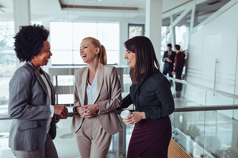 group of women talking